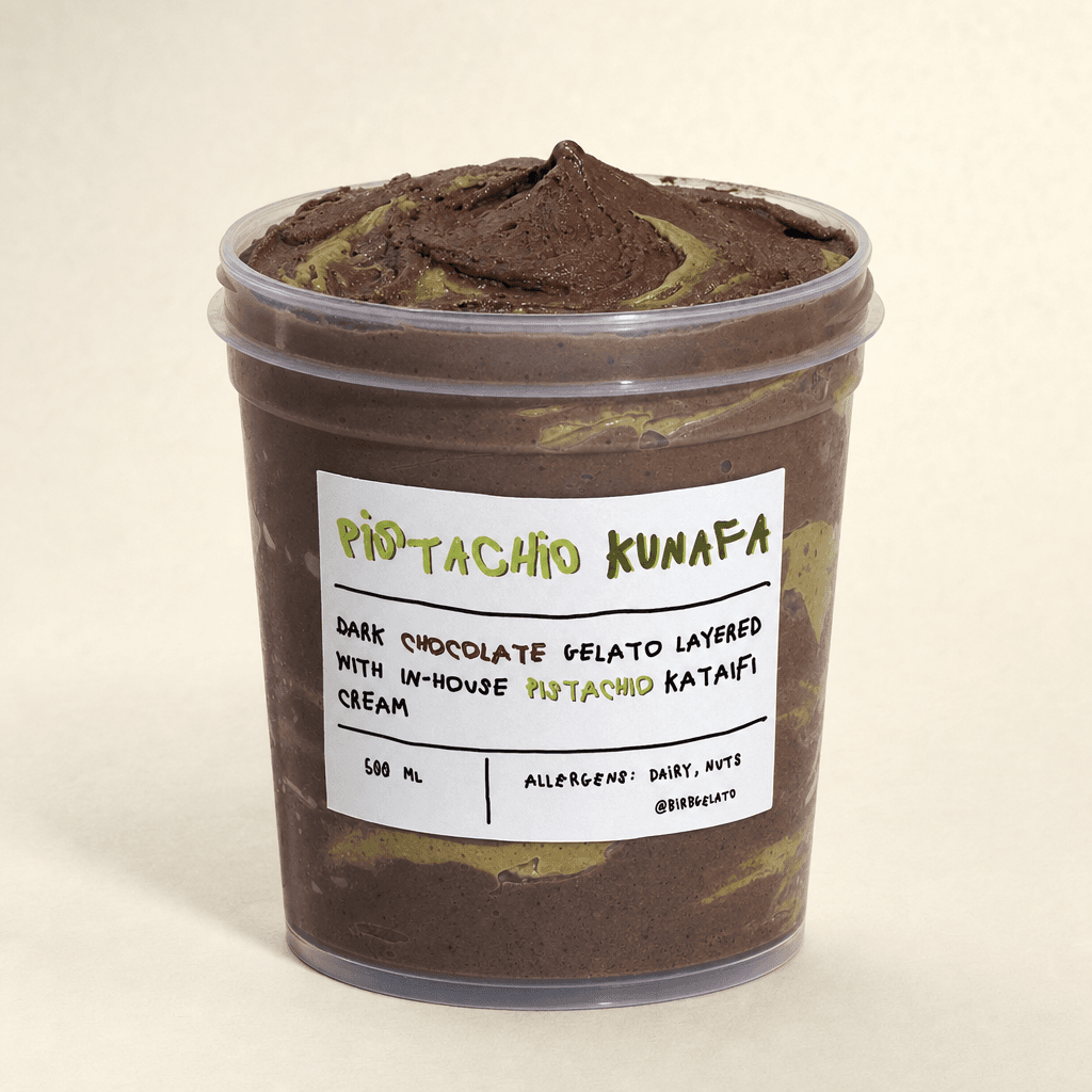 Pistachio Kunafa gelato pint